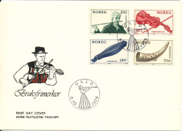 Norway FDC 6-10-1978 Norwegian Folk Musical Instruments Complete With Cachet - FDC