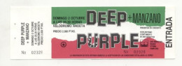 Deep Purple   San Sebastián 1990   Concert Ticket New - Biglietti D'ingresso