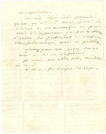 Anjou Revolution Lettre Du Pretre Petit Au Chanoine Manthelon à Angers Sens 1813 TEXTE Sansculottes Parle Captivité - Personaggi Storici