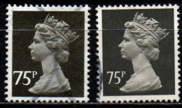 Großbritannien 1980 - Mi.Nr. 829 AC + BC - Gestempelt Used - Machin - Série 'Machin'