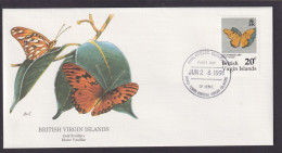 Britische Virgin Inseln Fauna Perlmutterfalter Schmetterling Künstler Brief - Britse Maagdeneilanden