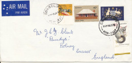 Australia Multi Franked Cover Sent To England - Cartas & Documentos