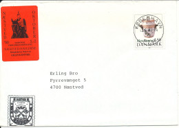 Denmark Cover Copenhagen 13-6-1990 Single Franked Perfect SUN CANCEL - Storia Postale