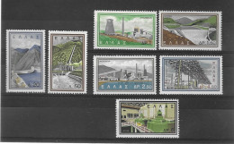 Greece 1962 MNH Electrification Project Sg 887/93 - Unused Stamps