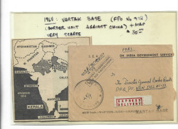 INDIA - OFFICIAL COVER MILITARY ARMY VARTAK BASE FPO 928 CHINA BORDER - TUBERCULOSIS TUBERCULOSE - Franquicia Militar