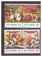 San Marino, 1992, Mi 1516-19, Mushrooms - MNH - Ungebraucht