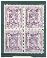 BELGIE - OBP Nr PRE 555 (blok Van 4) - TYPO Preo's/Precancels - MNH** - Typo Precancels 1936-51 (Small Seal Of The State)