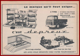 Jeux Depreux. Garage Esso, Pont De Lavage. Camion Télécommandé. Centre D'essai Avec Lance Fusée. 1961. - Publicités