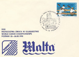 Poland Postmark D90.08.22 POZNAN.A02kop: Sport Opening Of The Regatta Course Malta - Stamped Stationery