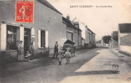 SAINT-CLEMENT (Yonne) - La Grande Rue - Publicité Bouillon Kub - Voyagé 1912 (2 Scans) Imbert Paris 12e, 35 R Montgallet - Saint Clement
