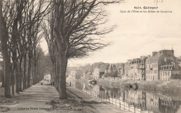 FRANCE - Quimper - Vue Générale Sur Le Quai De L'Oder Et Les Allées De Locmaria - Des Maisons - Carte Postale Ancienne - Quimper