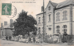 SAINT-VALERIEN (Yonne) - L'Ecole Des Filles - Voyagé 1913 (2 Scans) - Saint Valerien
