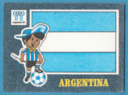 K-1190 * Panini, 1978 - "Jean's Fussball / Football Stickers" WC Argentina '78 & Europa Cup - 3/48 - Argentina Flag - Other & Unclassified