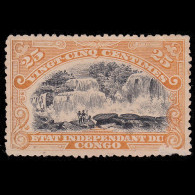 BELGIAN CONGO.1894-1901.Inkissi Falls.25c.SCOTT 20.MNG. - Neufs