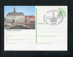 "BUNDESREPUBLIK DEUTSCHLAND" 1981, Bildpostkarte Mit Bildgleichem Stempel Ex "EMDEN" (B0037) - Cartoline Illustrate - Usati