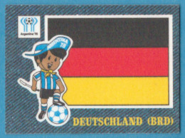 K-1190 * Panini, 1978 - "Jean's Fussball / Football Stickers" WC Argentina '78 & Europa Cup - 5/48 - West German Flag - Other & Unclassified