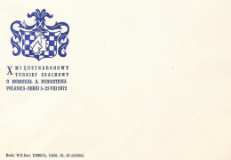 Poland Envelope (A241): 1972 POLANICA Sport Chess Tournament - Stamped Stationery