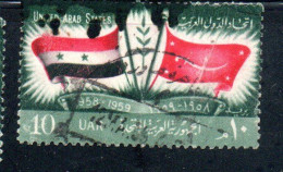 UAR EGYPT EGITTO 1959 ARAB UNION OF TELECOMMUNICATIONS 10m USED USATO OBLITERE' - Used Stamps