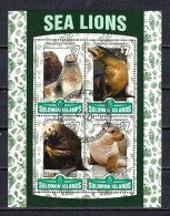 Salomon 2016 Animaux Lions De Mer (255) Yvert N° 3029 à 3032 Oblitérés Used - Solomon Islands (1978-...)