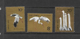 CHINE 1986 CIGOGNES YVERT  N°2787/2789  NEUF MNH** - Cigognes & échassiers