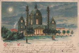 A 1000 WIEN, Karlskirche Bei Nacht - Chiese