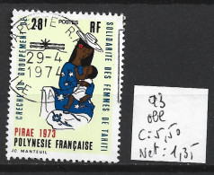 POLYNESIE FRANCAISE 93 Oblitéré Côte 5.50 € - Oblitérés