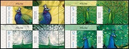 ROMANIA, 2019, Peafowls, Animals, Birds, Fauna, Peacocks, Set Of 4 + Label, MNH (**); LPMP 2240 - Unused Stamps