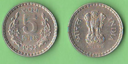 India 5 Rupees 1992 Inde No Mint Nickel Coin - Inde