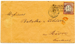 ALLEMAGNE - EMPIRE - 9 KR. SUR LETTRE DE FRANCFORT POUR LA FRANCE, 1873 - Covers & Documents