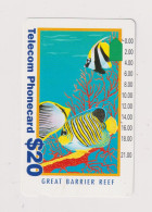 AUSTRALIA -  Great Barrier Reef Magnetic Phonecard - Australia