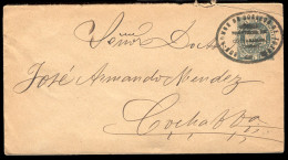 BOLIVIA. C.1899. Totora To Cochabamba. 5c Green Stationery Envelope. Oval Grey-green Pmk. "Sud-Admon. De Correos De Toto - Bolivia