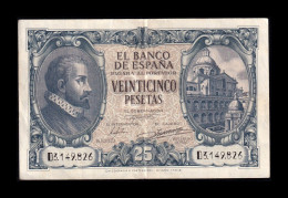 España Spain 25 Pesetas Juan De Herrera 1940 Pick 116 Serie D Mbc/Ebc Vf/Xf - 25 Peseten