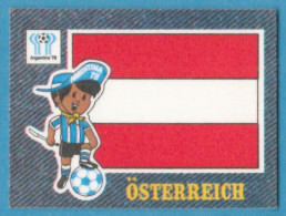 K-1190 * Panini, 1978 - "Jean's Fussball / Football Stickers" WC Argentina '78 & Europa Cup - 13/48 - Austrian Flag - Other & Unclassified