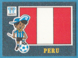 K-1190 * Panini, 1978 - "Jean's Fussball / Football Stickers" WC Argentina '78 & Europa Cup - 14/48 - Peruvian Flag - Other & Unclassified