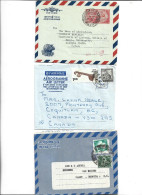 INDIA - LOT OF 3 AEROGRAMME AIRMAIL - Airmail