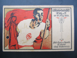 AK LINZ Kreisturnfest 1921 Künstlerkarte Sport // D*58706 - Linz