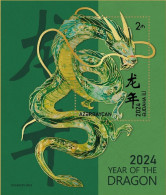Azerbaijan 2024 Year Of The Dragon-2024 - Chines. Neujahr