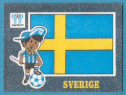 K-1190 * Panini, 1978 - "Jean's Fussball / Football Stickers" WC Argentina '78 & Europa Cup - 17/48 - Swedish Flag - Other & Unclassified