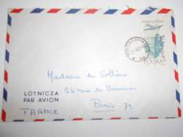 Pologne Poste Aerienne , Lettre De Warszawa 1962 Pour Paris - Posta Aerea