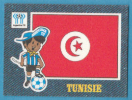 K-1190 * Panini, 1978 - "Jean's Fussball / Football Stickers" WC Argentina '78 & Europa Cup - 18/48 - Tunisian Flag - Other & Unclassified