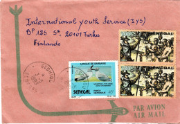 SENEGAL, Letter, Seagull     /      Lettre, Mouette A Tete Grise - Gaviotas