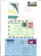 LOT OF 9  AEROGRAMME AIR LETTER AIRMAIL  VENEZUELA AUSTRALIA HONG KONG MALAYA SINGAPORE MALAYSIA NORTHEN RHODESIA CANADA - Andere (Lucht)