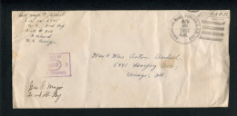 1942 Iceland USA American Base Forces A.P.O. 810 Censor Cover - Chicago (late Useage) - Cartas & Documentos