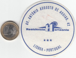 ETIQUETA - STICKER - LUGGAGE LABEL  PORTUGAL HOTEL RESIDENCIA HORIZONTE   EN LISBOA - Hotel Labels