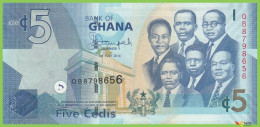 Voyo GHANA 5 Cedis 2014 P38e B146e QB UNC - Ghana