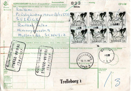 SWEDEN  Letter, Cranes   /  SUEDE  Lettre, Grues - Gru & Uccelli Trampolieri