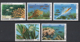 Gréce Griekenland 1988 Yvertn° 1660-1664 *** MNH Cote 14 € Faune Et Flore Des Mers Grecques - Unused Stamps