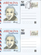 CDV PM 118 Czech Republic Jiri Sliva Exhibition In The Post Museum 2017 Einstein Stamp Collector - Ansichtskarten