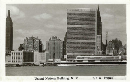 New York City, UN-Building, Phot. W. Frange, Rückseite Beschrieben 1955 - Altri Monumenti, Edifici