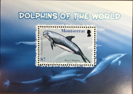 Montserrat 2008 Dolphins Minisheet MNH - Dauphins